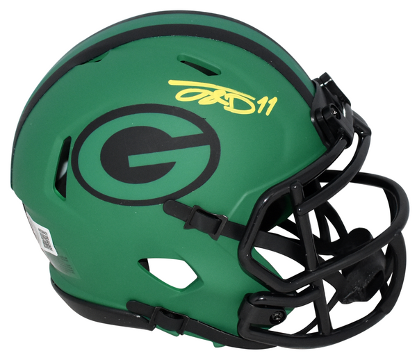 JAYDEN REED AUTOGRAPHED GREEN BAY PACKERS RAVE SPEED MINI HELMET BECKETT
