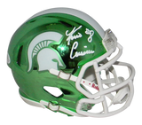 KIRK COUSINS SIGNED MICHIGAN STATE SPARTANS CHROME SPEED MINI HELMET BECKETT