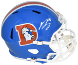 BO NIX SIGNED DENVER BRONCOS THROWBACK FULL SIZE SPEED HELMET BECKETT