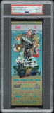 PATRICK MAHOMES SIGNED SUPER BOWL LIV 54 GOLD TICKET CHIEFS 49ERS PSA 8 AUTO 10