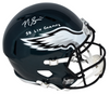 NICK SIRIANNI SIGNED PHILADELPHIA EAGLES FULL SIZE SPEED HELMET W/ SB LIX CHAMPS