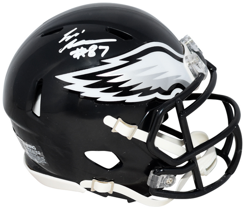 ELI STOWERS SIGNED PHILADELPHIA EAGLES BLACK SPEED MINI HELMET BECKETT