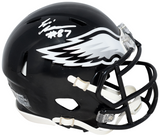ELI STOWERS SIGNED PHILADELPHIA EAGLES BLACK SPEED MINI HELMET BECKETT