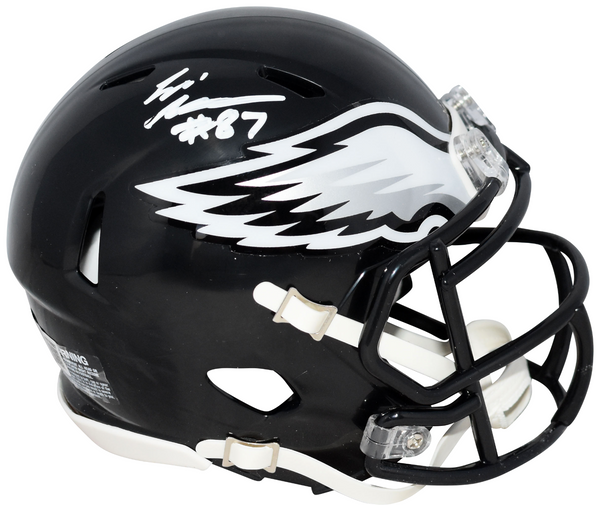 ELI STOWERS SIGNED PHILADELPHIA EAGLES BLACK SPEED MINI HELMET BECKETT
