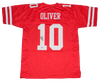 ED OLIVER SIGNED AUTOGRAPHED HOUSTON COUGARS #10 RED JERSEY TRISTAR