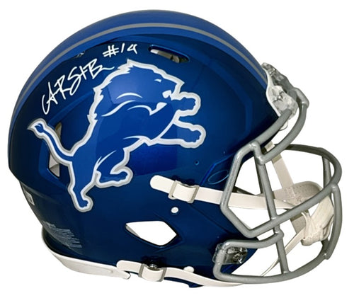 AMON-RA ST BROWN AUTOGRAPHED DETROIT LIONS FULL-SIZE AUTHENTIC FLASH HELMET