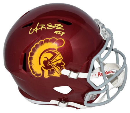 AMON-RA ST BROWN AUTOGRAPHED SIGNED DETROIT LIONS SLATE MINI HELMET