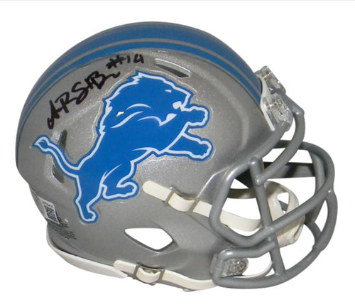 AMON-RA ST BROWN AUTOGRAPHED SIGNED DETROIT LIONS SPEED MINI HELMET