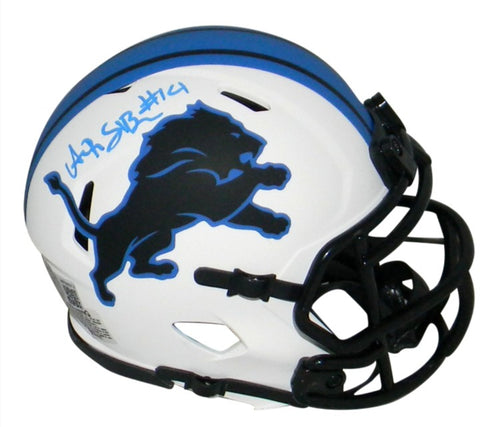 AMON-RA ST BROWN AUTOGRAPHED SIGNED DETROIT LIONS LUNAR MINI HELMET
