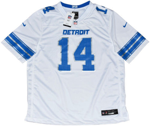 AMON-RA ST BROWN AUTOGRAPHED DETROIT LIONS #14 NIKE 2024 WHITE JERSEY